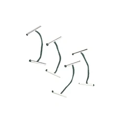 Image of Q Connect Metal Treasury Tag Green 25mm (Pack of 100) Ref KF04580