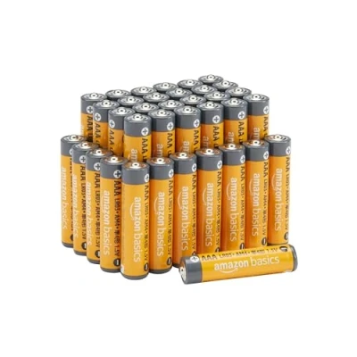 Image of Amazon Basics AAA 1.5 Volt Performance Alkaline Batteries, 36 Pack(Appearance may vary)