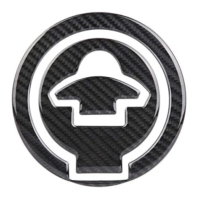 Image of Motorcycle Decal Decoration Carbon Fiber Cover Badge Sticker For YZF R125 R15 R25 R3 MT 03 25 M slaz150