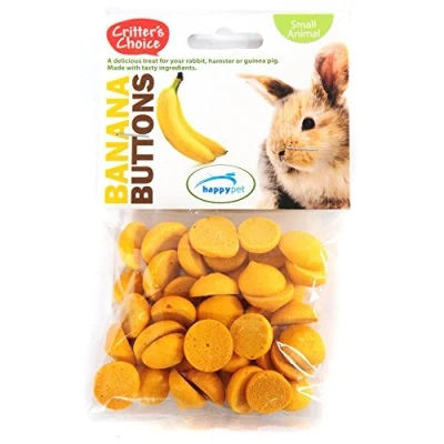 Image of Critters Choice Banana Buttons (40g) (Pack of 2)