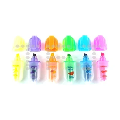 Image of Mini Scented Highlighter Pens Fruit Writing Craft Party Bags Gift (1 Set)