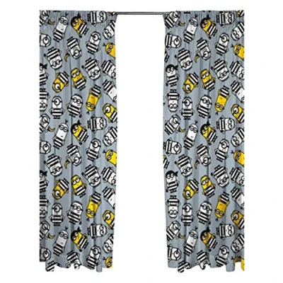 Image of UNIVERSAL DESPICABLE ME &quot;Jailbird Drop Curtain Set, Multi Colour, 54 Inch