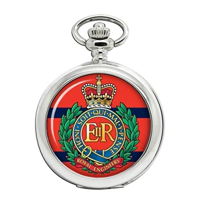 Image of Giftshop UK Royal Engineers, British Army Full Hunter Pocket Watch