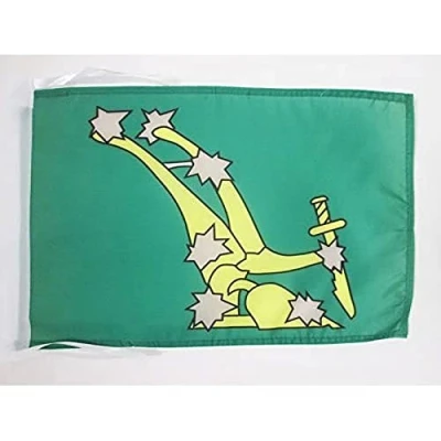 Image of AZ Flag Starry Plough of Ireland 18&#039;&#039; x 12&#039;&#039; cords Irish Citizen Army SMALL flags 30 45cm Banner 18x12 in