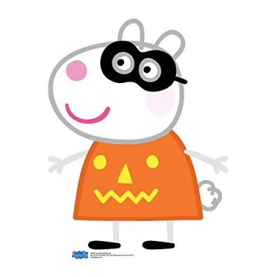 Image of Star Cutouts SC1274 Official Suzy Sheep (Peppa Pig Party Halloween) Cardboard Cutout 73cm Tall, Multicolour