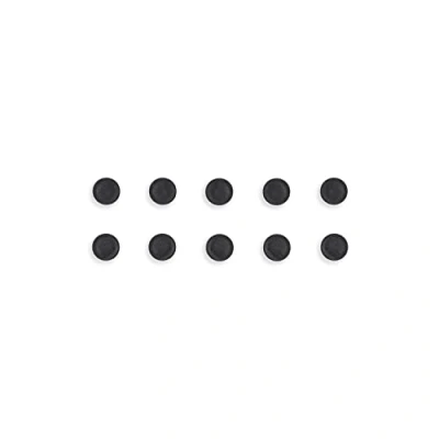 Image of Bi Office Magnets Set of 10, 20 mm, Black
