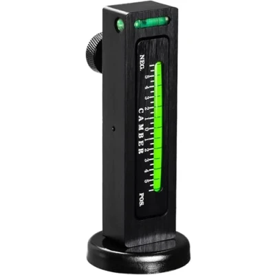 Image of MEETOZ Universal Adjustable Magnetic Gauge Tool Camber Castor Strut Wheel Alignment Tools for Car/Truck Camber/Castor and Tire Repair (Black)