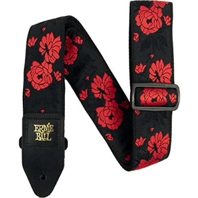 Image of Ernie Ball Tango Rose Jacquard Guitar Strap