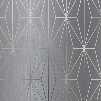 Image of Couture by Muriva Kayla Grey &amp; Gunmetal Wallpaper (703014)