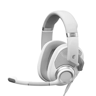 Image of EPOS H6Pro Open Acoustic Gaming Headset with Mic Lightweight Headband Comfortable and Durable Design Xbox PS4 PS5 PC/Windows Accessories (White)