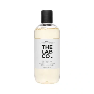 Image of The Lab Co. Darks Wash Liquid Laundry Detergent for washing machines and hand washing. Non Bio Plant Based. Lavender Orange Rind. 300ml in size up to 20 washes.