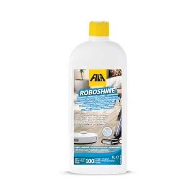 Image of FILA Surface Care Solutions, ROBOSHINE, Detergent for All Robot Vacuum Cleaner with Mop and Wet Cleaner, Up to 100 Washes, Hard Floor Liquid Tiles, 1L