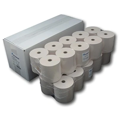 Image of EPOSGEAR® 76mm x 76x76 Single Ply Non Thermal Paper Till Cash Register Machine Receipt Kitchen Printer Rolls (Pack 80)