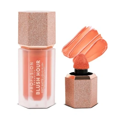 Image of Profusion Cosmetics Blush Hour for Face, Lightweight and Long Wearing Soft Matte Liquid Provides Natural Finish, Creamy Texture Which is Buildable, Essential Beauty Tool Raising Your Glow