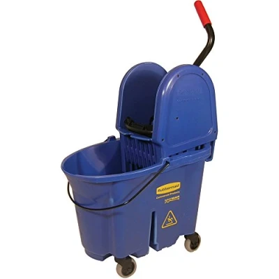Image of Rubbermaid Commercial Products FG757888BLUE, 35qt WaveBrake Down Press Combo High Performance Mopping System Blue