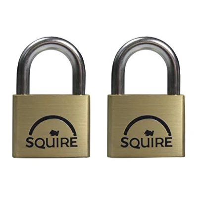 Image of LN5T Lion Brass Padlocks 5 Pin 50mm Twin Pack HSQLN5T