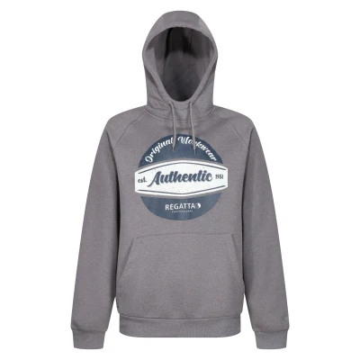 Image of Regatta Mens Original Hoodie (Rock Grey Marl) Size Large