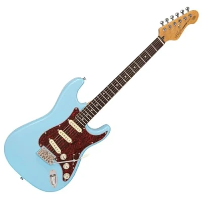 Image of VINTAGE V60 COASTER SERIES ELECTRIC GUITAR LAGUNA BLUE