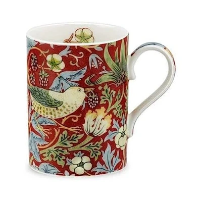 Image of Portmeirion 4219729 Strawberry Thief Mug, 0.35L Red