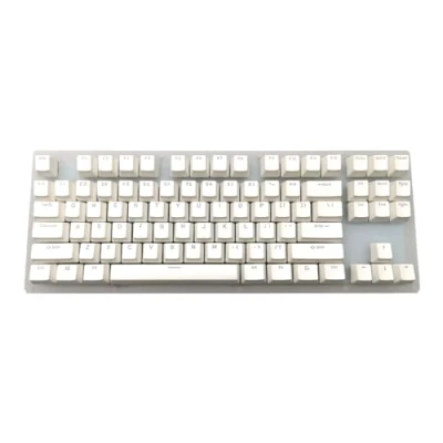 Image of Womier K87 Mechanical Gaming Keyboard 60% Hot Swappable Partitioned RGB Backlit Compact 87 Keys for PC PS4 Xbox One Mac (Red Switch,White)
