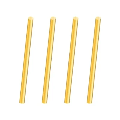 Image of iMeistek Brass Rod,5mm Diameter 100mm Length Straight Round Rods for Lathe Bar Stock,DIY Crafts(4PCS)