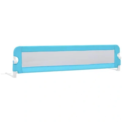 Image of vidaXL Toddler Safety Bed Rail Blue 180x42 cm Polyester