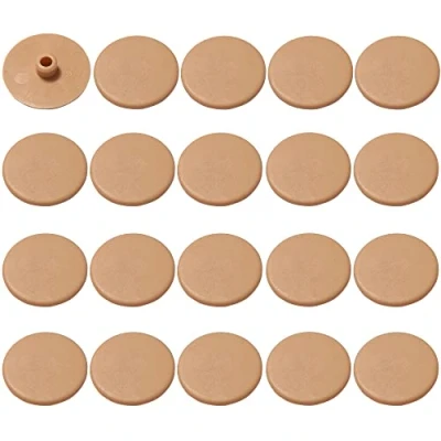 Image of cyclingcolors 20x Screw Cover Cap Brown Pine Plastic Hexagon Allen Head Hole Socket Hex Protector Furniture Screws caps SW4