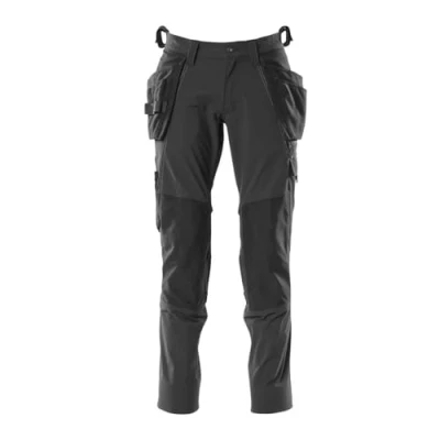 Image of Mascot Accelerate Ultimate Stretch Trousers with Holster Pockets Black 34R