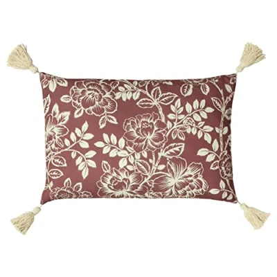 Image of Paoletti Somerton Cushion Cover, Mulberry, 35 x 35cm, SOMERTO/CC0/MUL