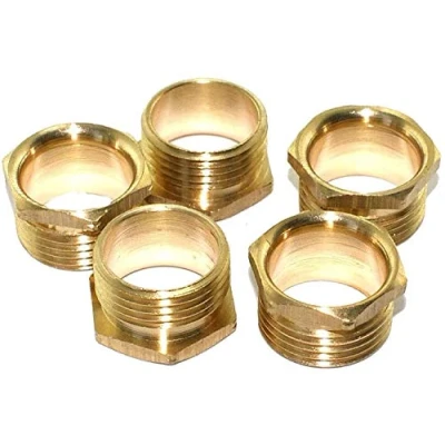 Image of 32mm Short Brass Male Bush Conduit Boxes and Accessories Multi Option Listing Qty 1,5,10,20 (10)