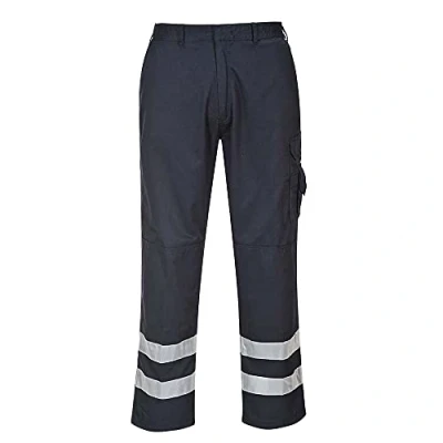 Image of Portwest Iona Safety Combat Trouser, Size: 4XL, Colour: Navy, S917NAR4XL