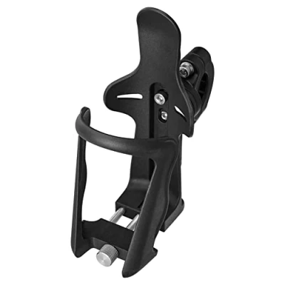 Image of JSCARLIFE Motorcycle Cup Holder,Universal Bike Water Bottle Holder Drink 1.95 2.75 inch Handlebar Cage for Motorcycle, Bicycle, Stroller,