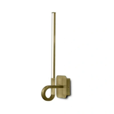 Image of Cinto Wall Lamp 48cm, 6W LED, 3000K, 480lm, Antique Brass