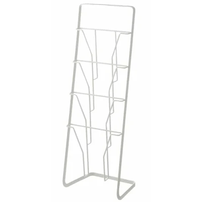Image of Yamazaki Magazine Rack, Alloy Steel, White, One Size
