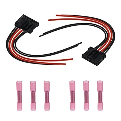 Image of OTOTEC 2X Rear Light Cable Set 6 Pin 20cm Tail Wiring Harness 1606248780