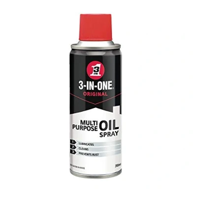 Image of 2 Pack 3 in 1 Multi Purpose Spray Oil 200 ml Lubricates Prevent Rust Aerosol