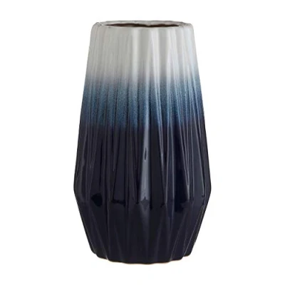 Image of Premier Housewares Vase, Ceramic, Blue, Small