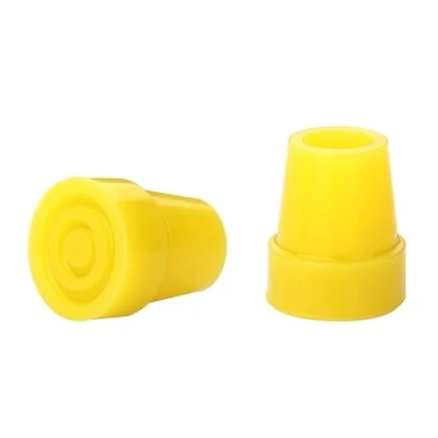 Image of 2Pcs: 19mm 3/4&quot; Replacement Rubber Ferrules, Tips or Feet for Walking Sticks &amp; Canes Yellow by Lifeswonderful