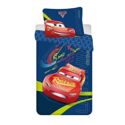 Image of Jerry Fabrics Cars 3 Duvet Cover Set 140 x 200 cm and 1 Pillowcase 70 90 Cotton