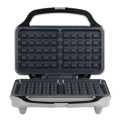 Image of Salter Aspen XL Waffle Maker Extra Thick Waffles, Iron Machine, PFOA Free, Non Stick Coating, Cooking Plates, Automatic Temperature Control, Savoury Snacks/Desserts, 900W, EK6346MMS