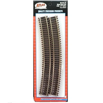 Image of Atlas HO Code 83 60cm Radius Curve (6), Gauge Track, 1:87 Scale, Nickel Silver