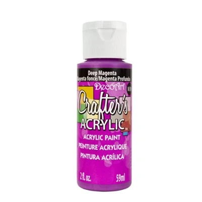 Image of DecoArt Acrylic Paint, Deep Magenta, 59ml