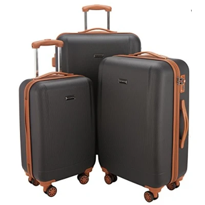 Image of HAUPTSTADTKOFFER Wannsee Set of 3 Hard side Luggages Trolley Hardside Suitcase 4 Wheel Spinner, TSA Lock, (S/M/L), Black