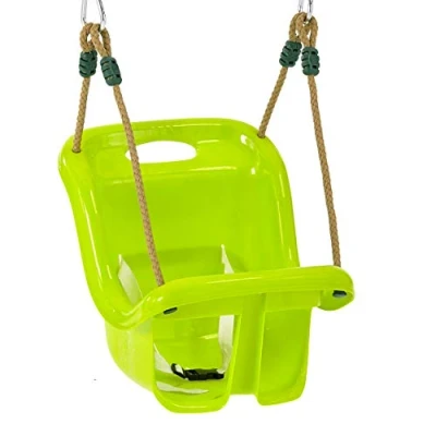 Image of TP Toys Early Fun Baby Swing Seat Rot Resistant Ropes And Safety Harness Included. Premium Outdoor Playground With Adjustable Ropes. Weather Resistant, Ideal For Gardens 6 Months+