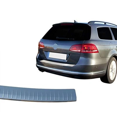 Image of PASSAT 3C B7 ESTATE Stainless Steel Chrome Rear Bumper Protector Scratch Guard (2010 2014)