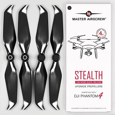 Image of Master Airscrew Stealth Propellers for DJI Phantom 4 Black, pcs