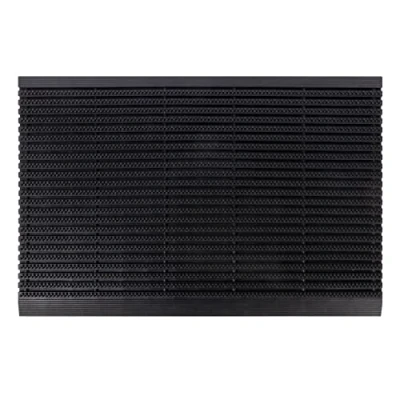 Image of KARAT High Performance Entrance Mat, Scraper Brush Doormat for Indoor and Outdoor Use, Dirt Trapper Mat Shoe Door (Rubber, 60 x 90 cm)