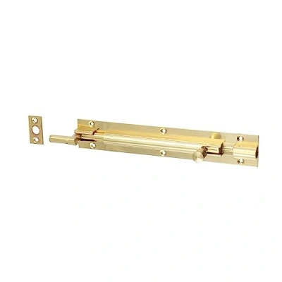Image of Timco Necked Barrel Bolt Polished Brass (Size 150 x 25mm 1 Each)