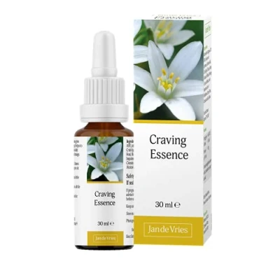 Image of Jan De Vries Craving Essence Flower Support your Ability to Resist Temptations &amp; Cravings Contains Tansy, Chicory Agrimony 30ml
