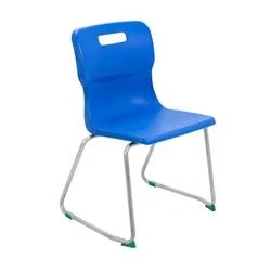 Image of Titan Skid Base Chair Size 5 430mm Seat Height Blue T25 B